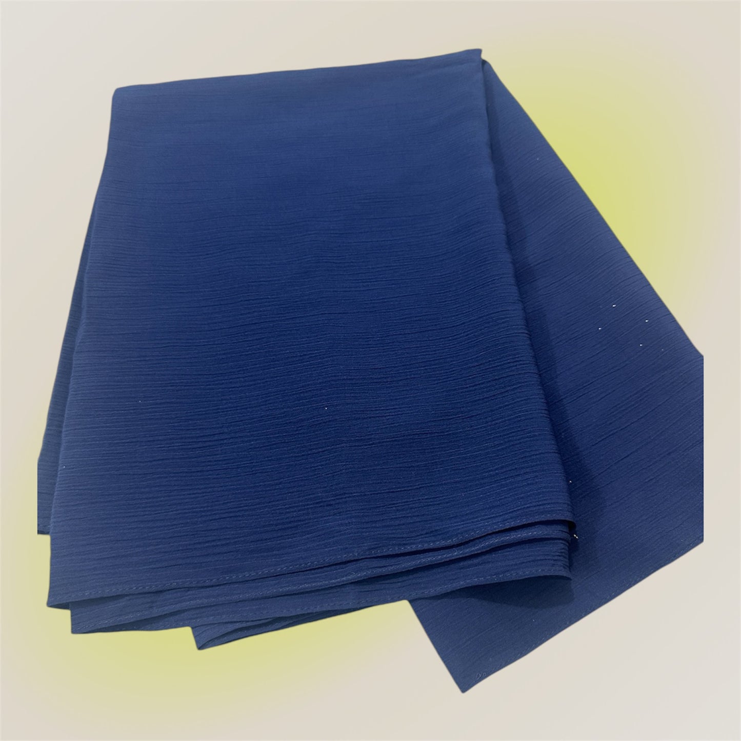 Blue color Premium quality Wrinkle Ironless crinkled hijab