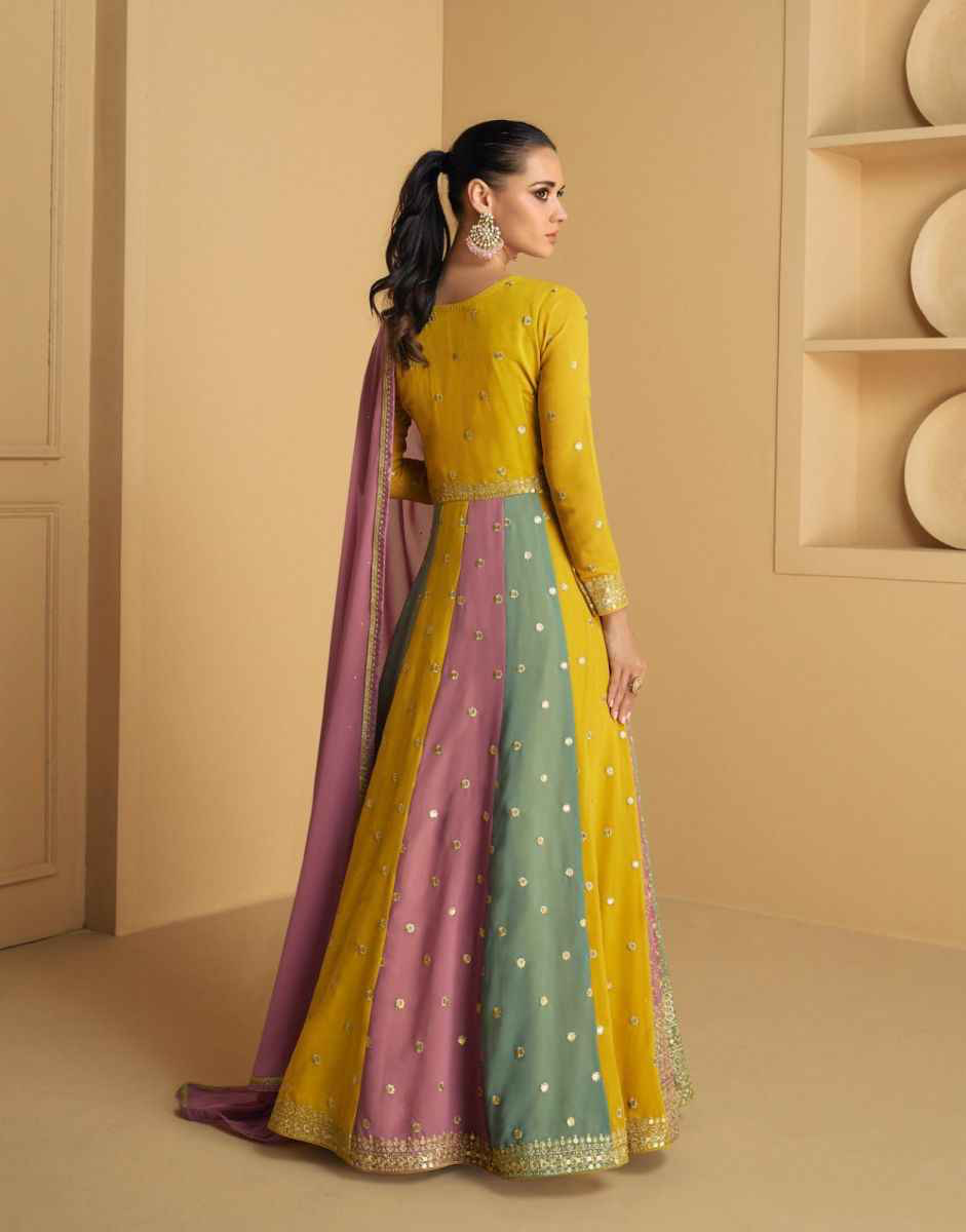 Designer Stylish Colorful Gown