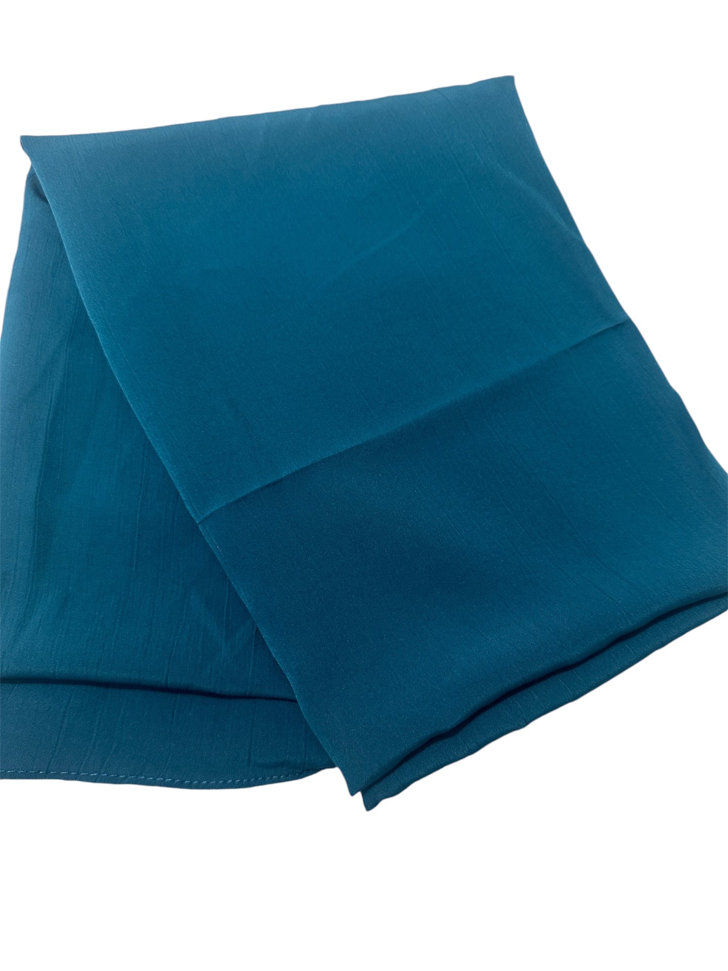 Teal color Premium Wrinkle Ironless crinkled hijab