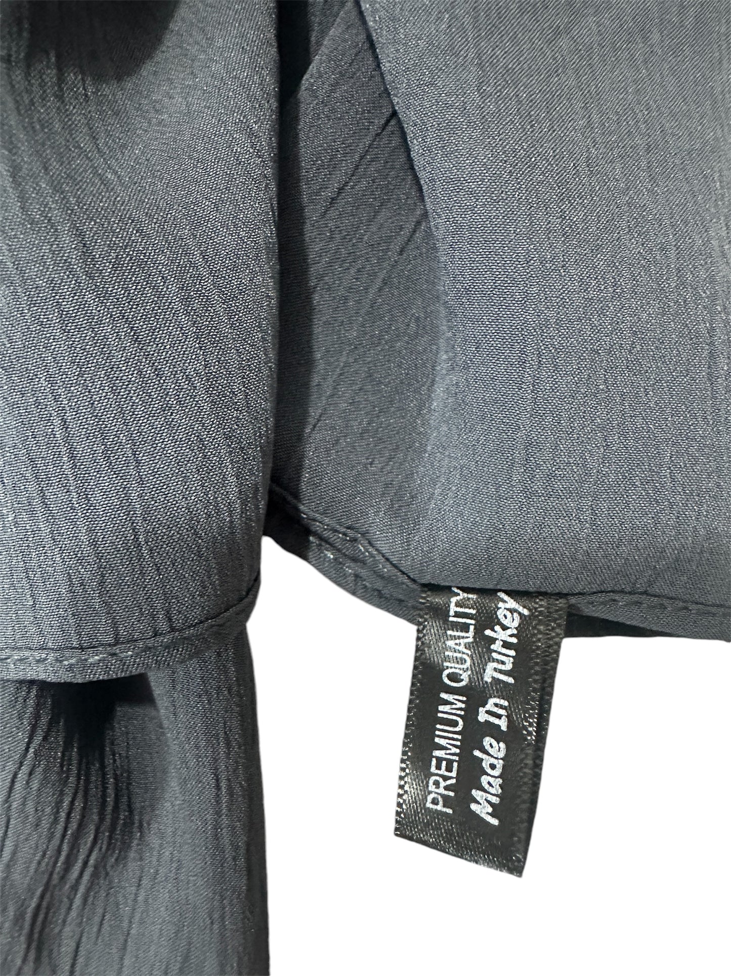 Gray color Premium quality Wrinkle Ironless crinkled hijab