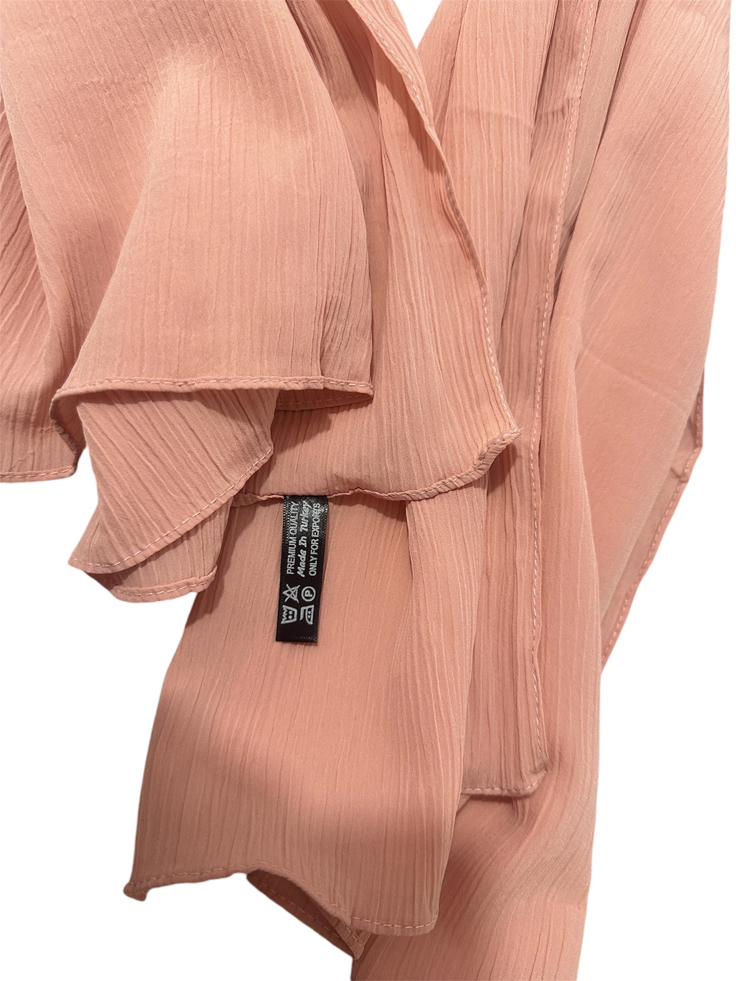 light   color Premium quality Wrinkle Ironless crinkled hijab