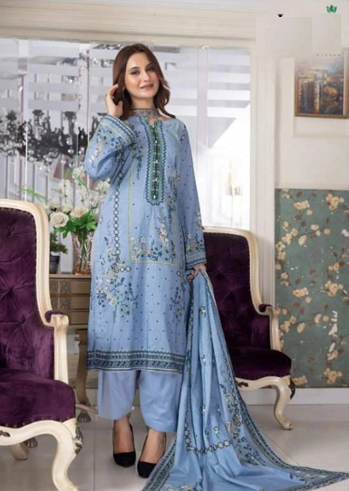 Light blue lawn cotton